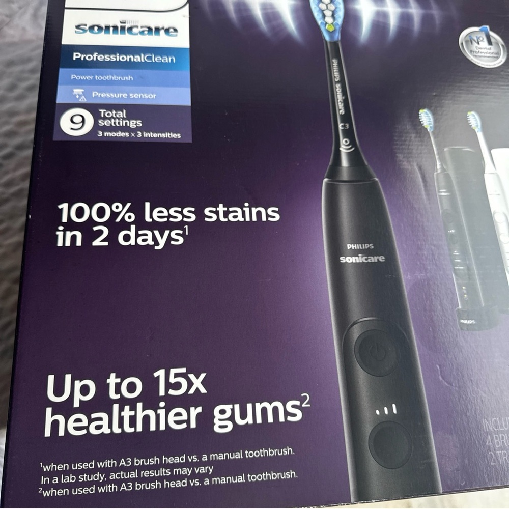 Philips Sonicare ProfessionalClean Toothbrush - Black and White - Picture 3 of 7